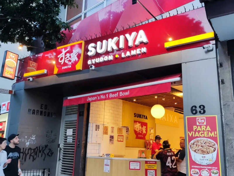 Restaurante oriental na Liberdade